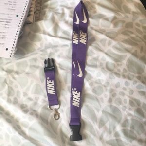 Purple Nike Lanyard